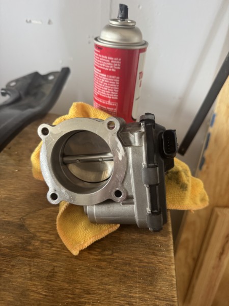 Throttle body after cleaning